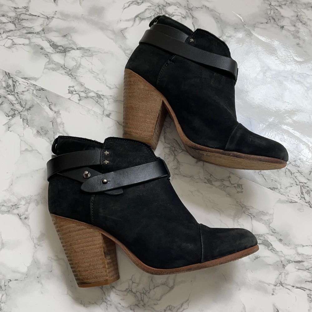 Rag and Bone black harrow boots
